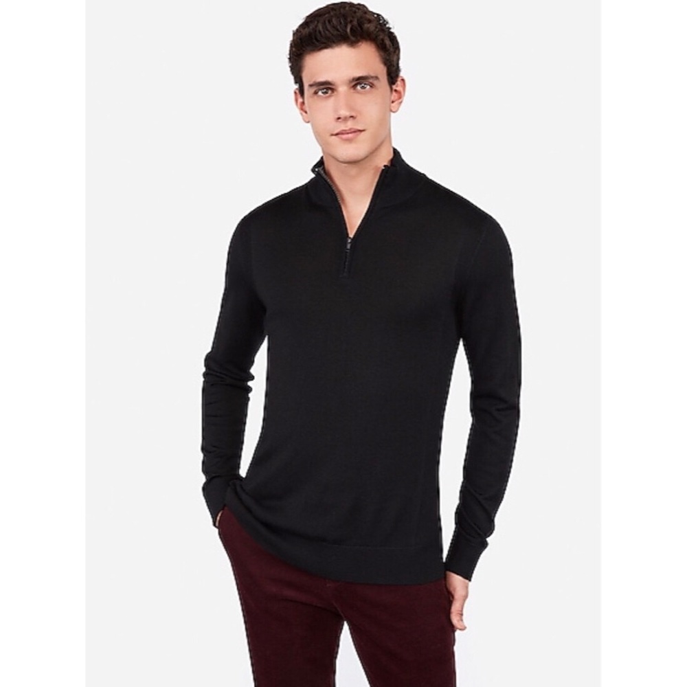 Express Merino Wool Thermal Mock Neck Quarter Zip